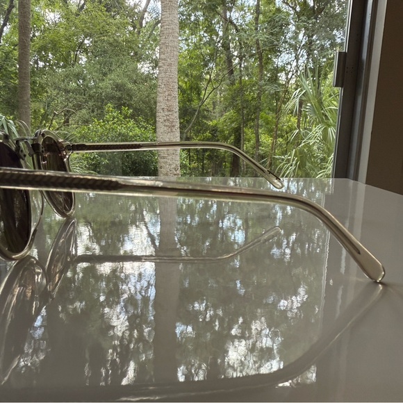 Krewe St. Louis sunglasses in clear and silver - Picture 2 of 6